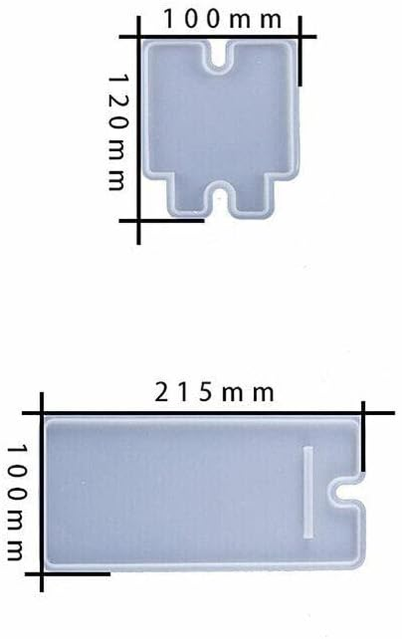 AIMALL 2Pcs Silicone Mobile Phone Stand Mould, Resin Epoxy Craft Holder Casting Molds for DIY Projects, Large 8.5 X 4.3 Inches, Small 3.9 X 4.7 Inches image number 6