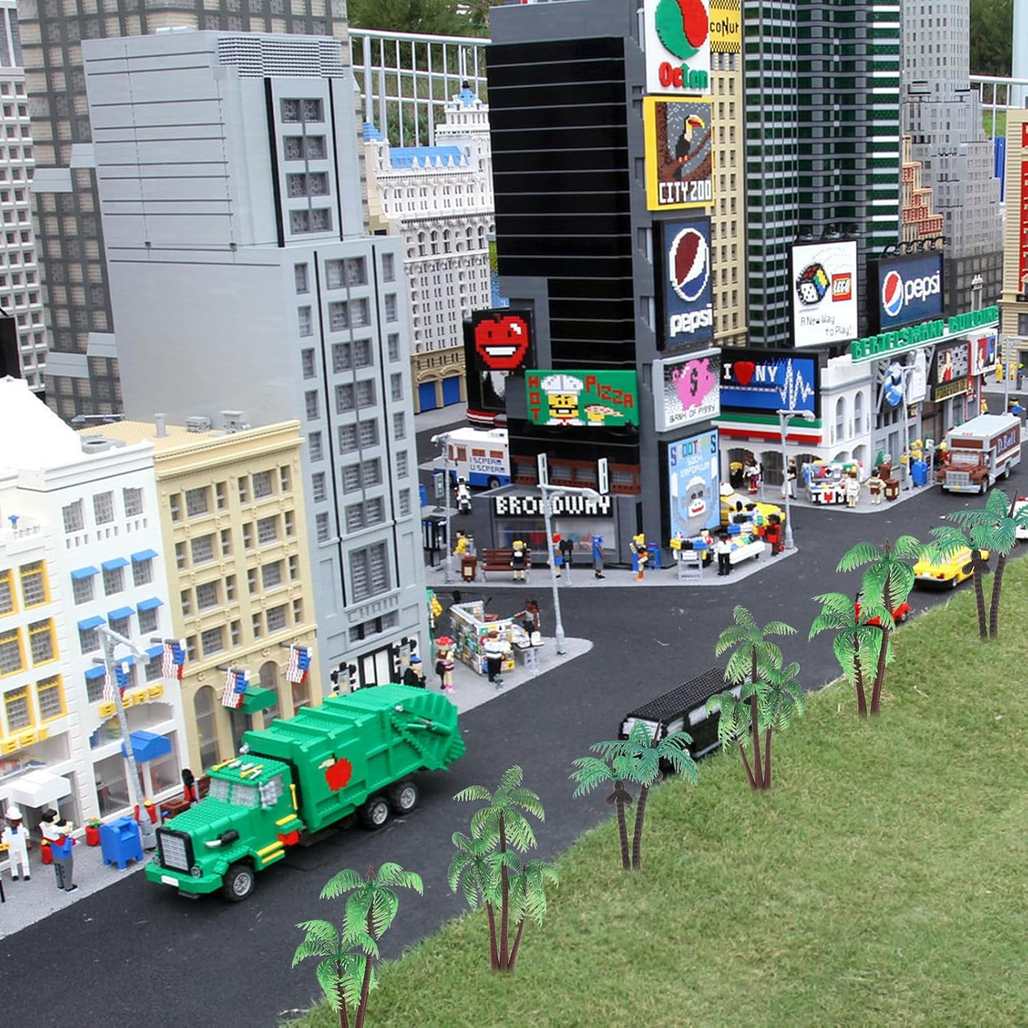 10Pcs Miniature Coconut Palm Tree Model Artificial Greenery Plant Decoration DIY Train Railway Building Diorama Sandbox Cake Topper Landscape - B image number 2