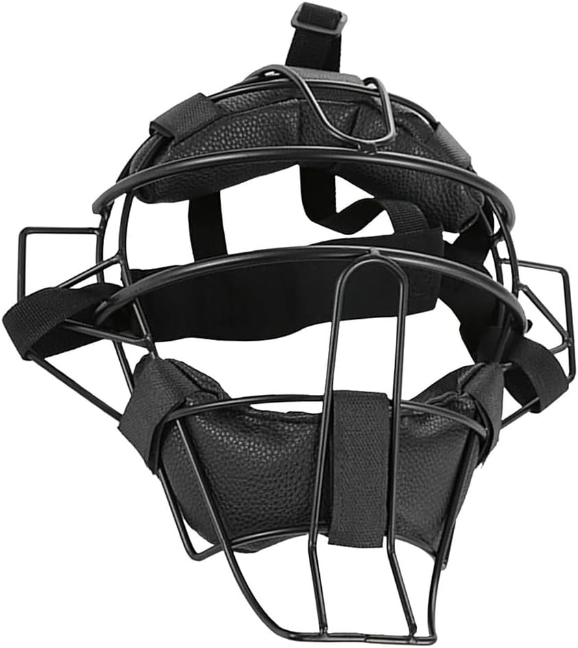TOMVAES Baseball Catcher Mask Umpire Mask,Full-Face Protection Mask for Baseball,Provides Maximum Protection and Comfort,Does Not Obstruct View,Face Adjustable for Adults Children Baseball Game image number 3