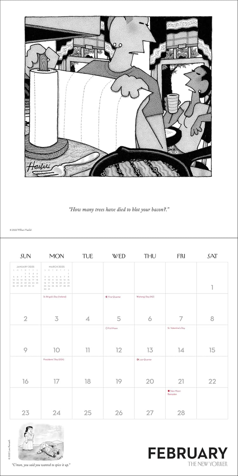 Cartoons from the New Yorker 2025 Wall Calendar image number 3