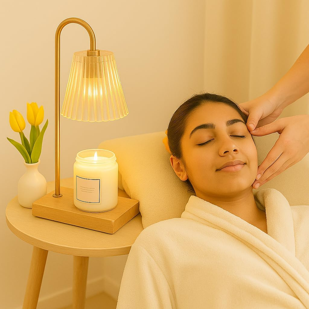 Candle Warmer Lamp & Wax Melter with Dimmable Light and Timer &ndash; Safe Flameless Fragrance Solution for Home & Office, Modern Decorative Design by Serene6 image number 2