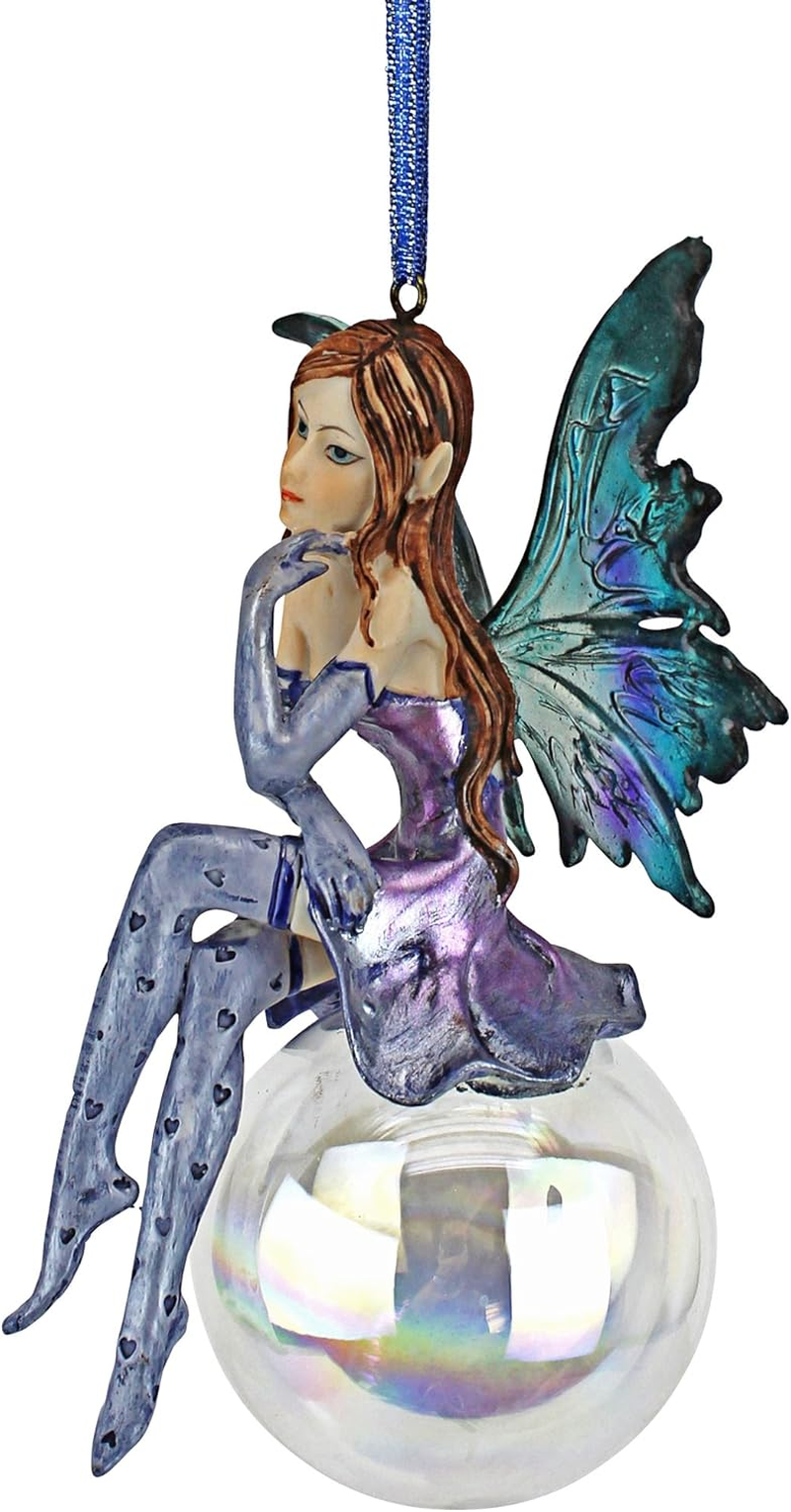 Design Toscano the Snow Fairy Goddess Holiday Ornament, Single image number 2