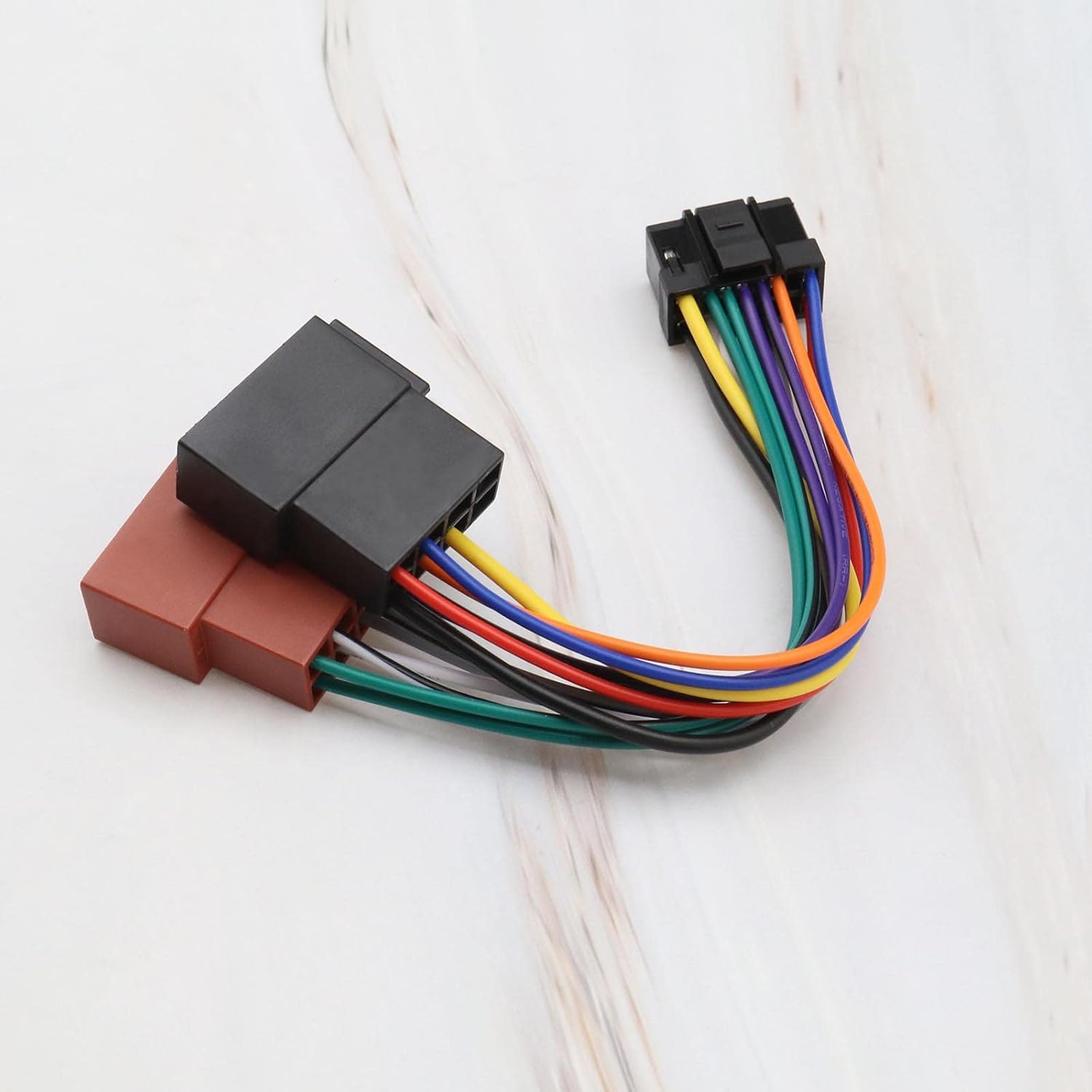 Ecsing Car Stereo Radio Wiring Harness Connector Adaptor 16Pin Port to Mini Iso 8Pin Plug Cable Compatible with Alpine Audio image number 3