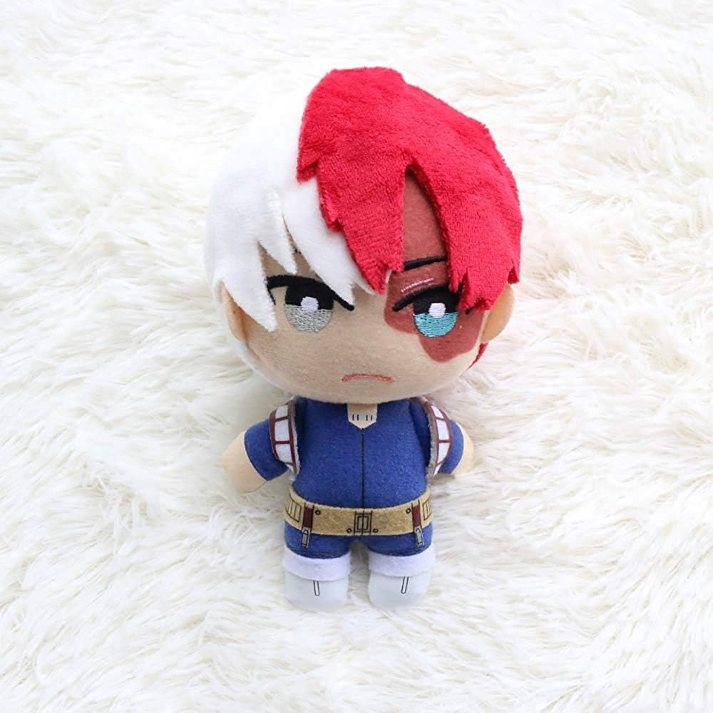 MHA Deku Plushie Todoroki Plushie Bakugou Plushies Plush Toy Stuffed Doll 15Cm (Red, One Size) image number 4