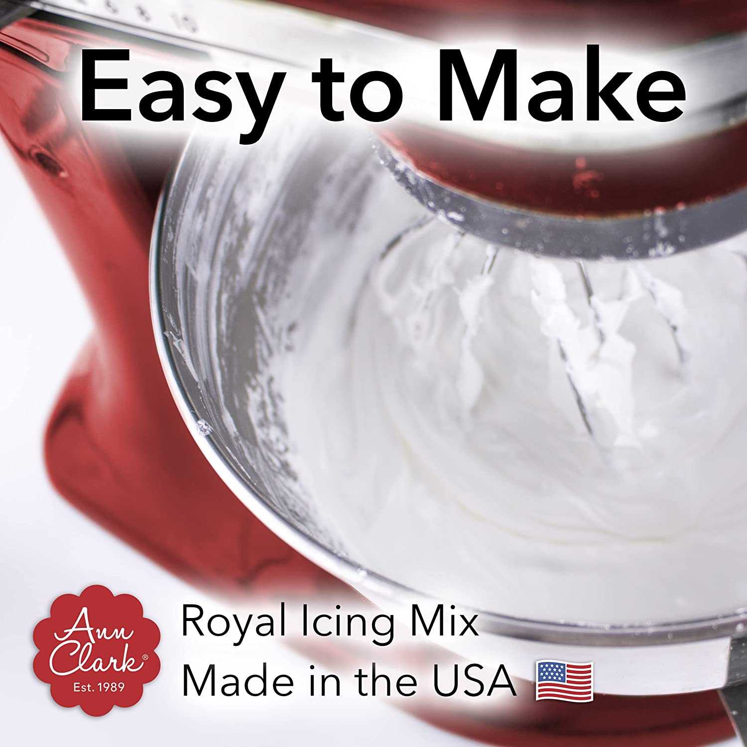 Ann Clark Red Royal Icing Mix 4.3-Oz. Pouch Makes 2 Cups Red Cookie Icing image number 3