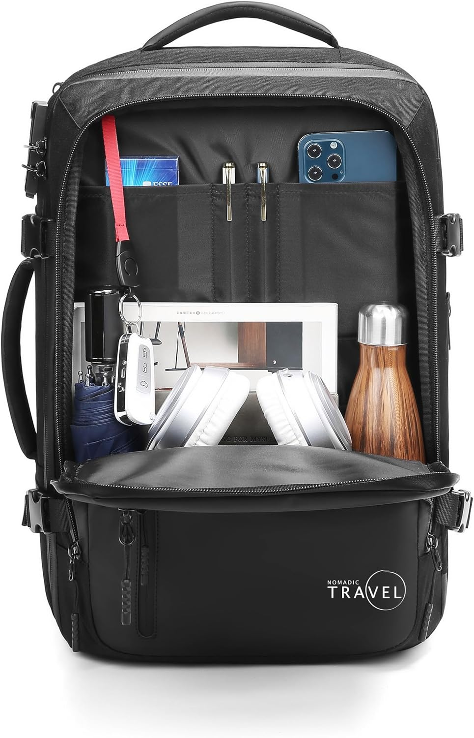 Travel Backpack 25L with Anti-Theft Lock Design, Laptop Compartment and Weather-Resistant Durability image number 2