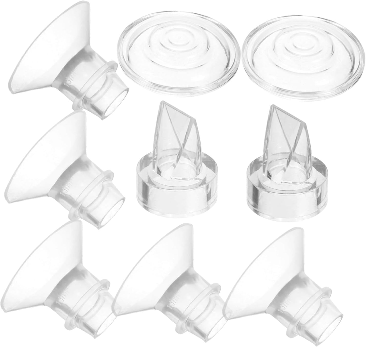 1 Set Silicone Diaphragms Duckbilled Valves for Wearable Pumps Replacement Parts Flange Inserts for Efficient Milk Collection image number 6
