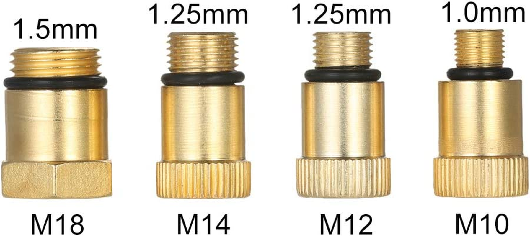 Threeh 8 Pcs Gasoline Engine Compression Tester Petrol Gas Engine Cylinder Automobile Pressure Gauge Tester Automotive Test Kit MA02A image number 1