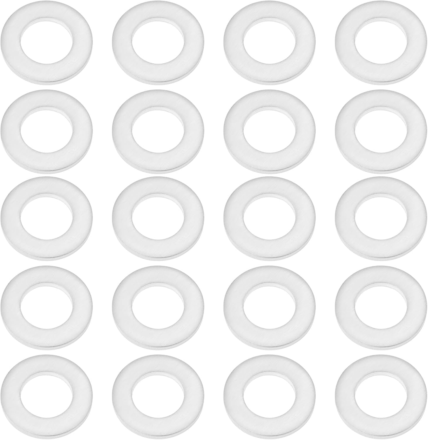 20PCS Oil Drain Plug Gaskets Compatible with Kawasaki Ninja H2 SX (ZX1002PPFNN)/W800 (EJ800EPFNN) OE 92065-097 Outer Diameter 22Mm Inner Diameter 12Mm Height 2Mm Aluminum image number 6