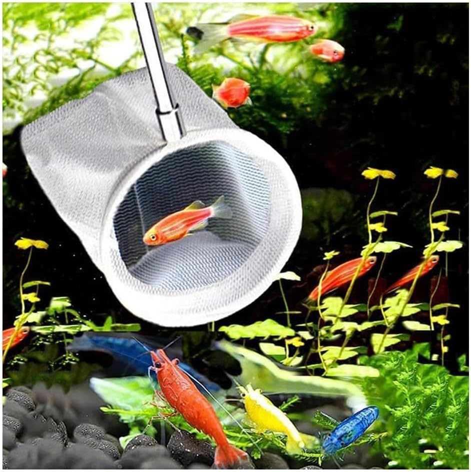 2 Pcs Small Telescopic Shrimp Net,Telescopic Fish Tank Shrimp Net,For Small Fish Shrimp Insect,Aquarium Fish image number 1