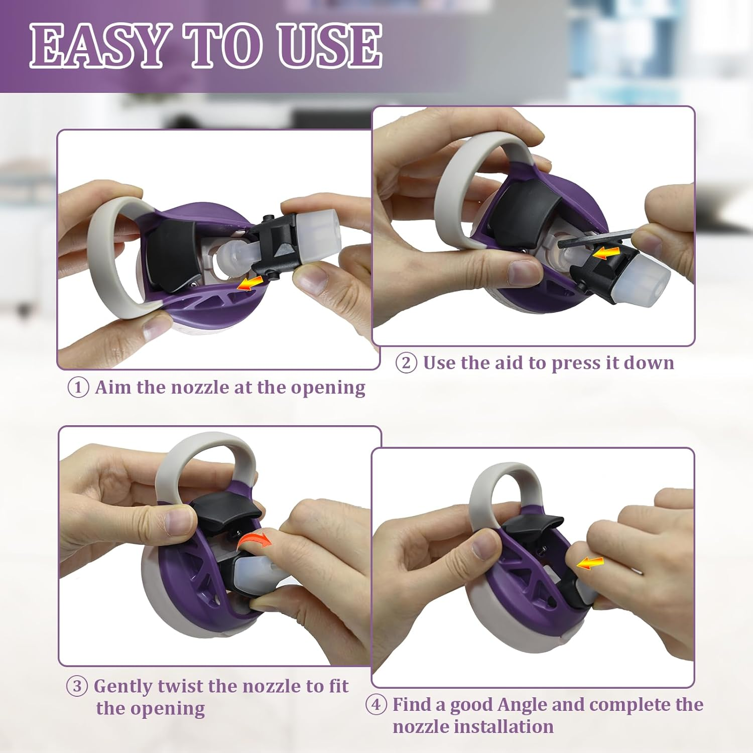 2 Pack Replacement Spout for Newest Contigo Aubrey Kids Water Bottle,Silicone Mouthpiece Replacement for Contigo Kids Water Bottle,Contigo Replacement Parts(Bottle Not Include) image number 2