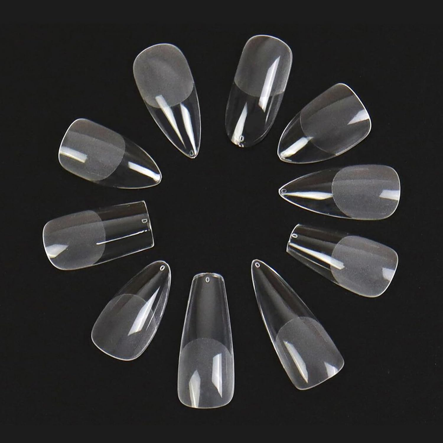 Labymos 504Pcs Nail Tips Quick Exion Press on False Nails Tips Mani Nail Art Mani image number 4