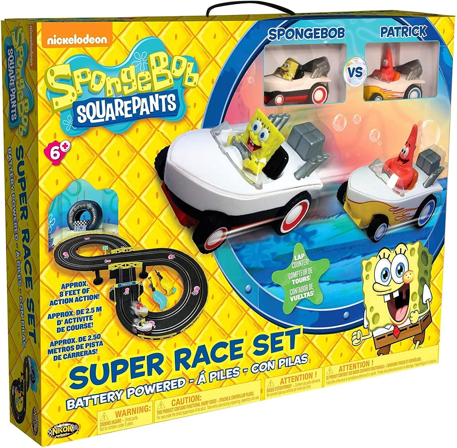 Spongebob Hot Rod Boat Race Set Vehicle
