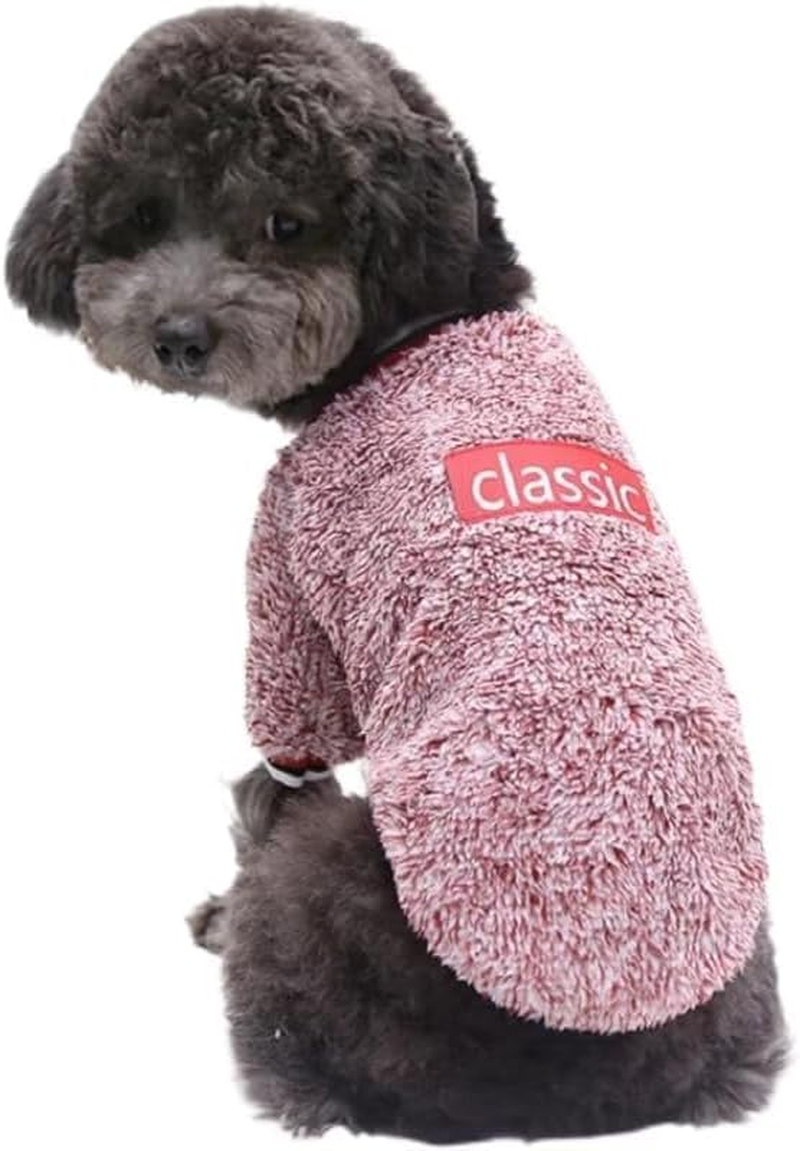 Classic Pet Puppy Sweater for Small Dogs Winter Warm Dog Clothes Soft Doggie Sweater Fashionable Dog Coat Dog Sweatshirts Dog Pullover Dogs Cats (Style 1, X-Small) image number 1