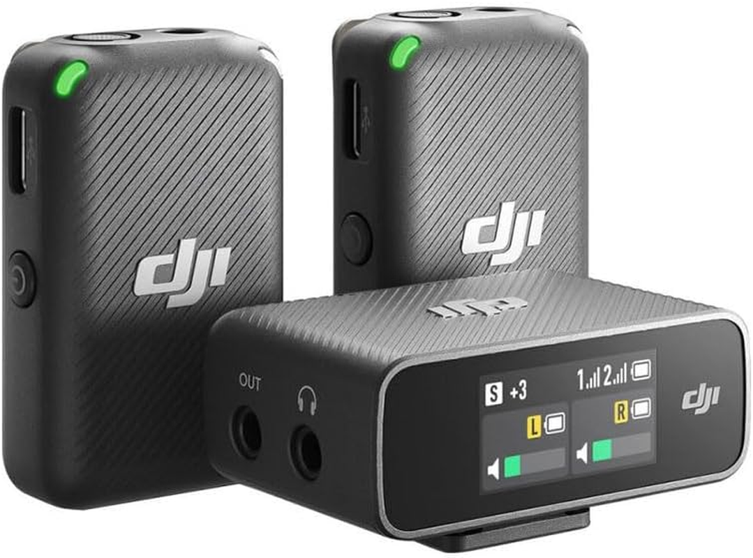 DJI Mic (2 TX + 1 RX + Charging Case), Wireless Lavalier Microphone, 250M (820 Ft.) Range, 15-Hour Battery, Noise Cancellation Wireless Microphone for PC, Iphone, Record Interview, Youtube, Vlogs image number 4