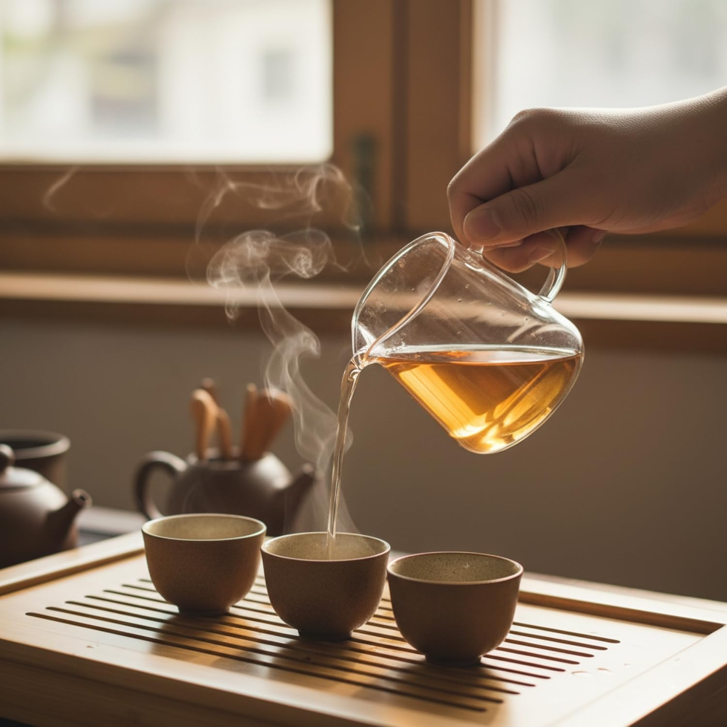 Small Glass Pitcher, 8.5 Ounces, Mini Glass Tea Pitcher (1 Pack)