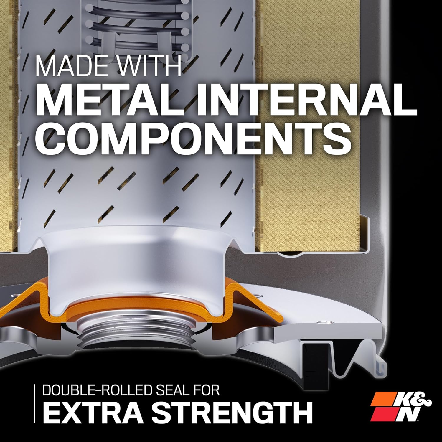 K&N HP-2006 Premium Oil Filter for 2011 Buick Lucerne 3.9L V6 Gas image number 2