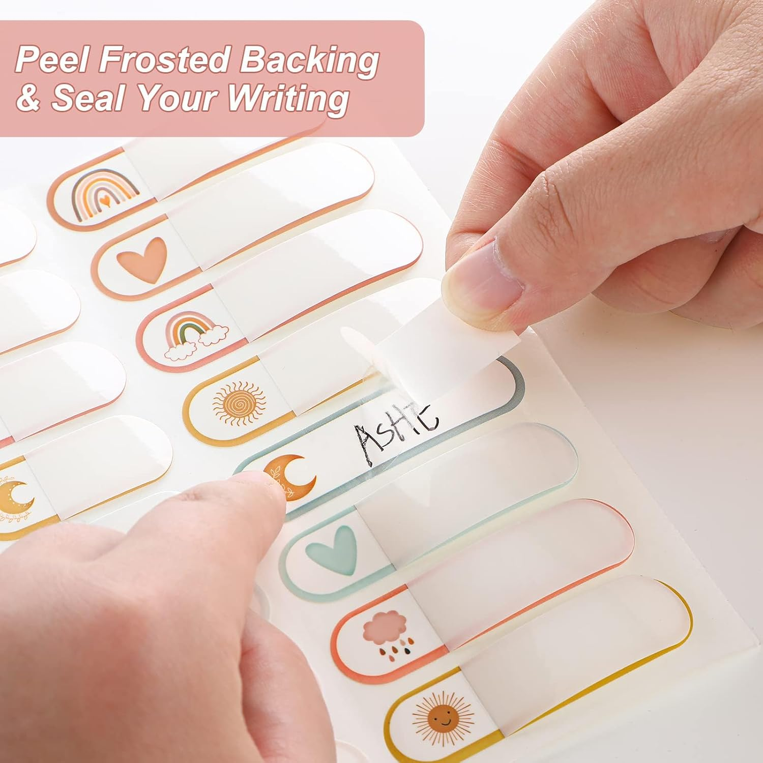 Kids Label for Daycare, 320 Pcs Baby Bottle Labels, Name Labels Kids, Self Laminating, Waterproof, Name Label Stickers for School Supplies, Water Bottle, for Kid Stickers Self Adhesiven. image number 5