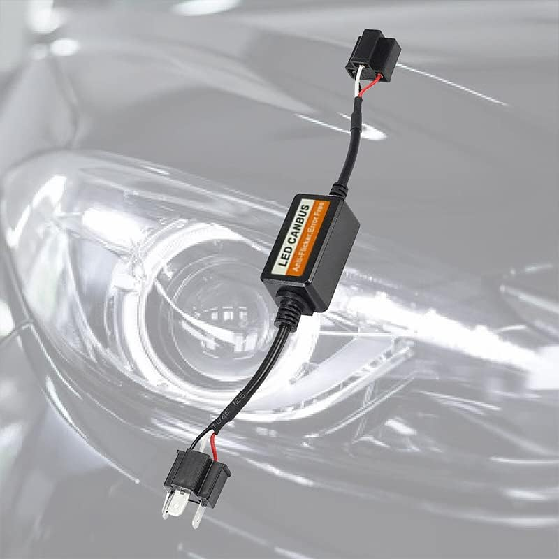 AIMALL 2Xh4 Canbus Decoder Canceller Load Resistor for LED Headlight Conversion Kit，Eliminates Dashboard Warnings & Radio Interference