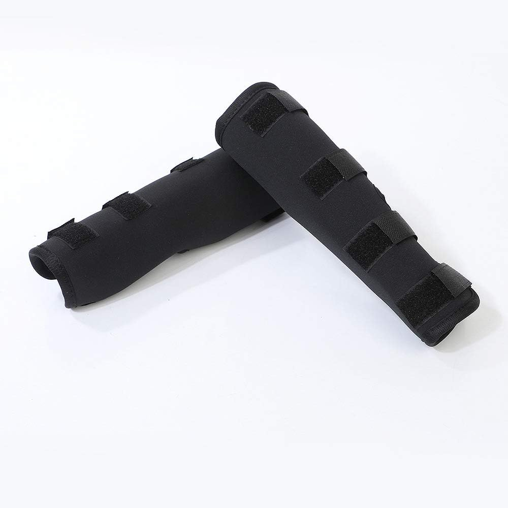 Dog Knee Brace Leg Braces - Dog Canine Knee Stifle Brace Wrap Dog Knee Brace for Torn ACL Hind Leg Joint Pain Muscle Sore Pet Brace (Black, L)