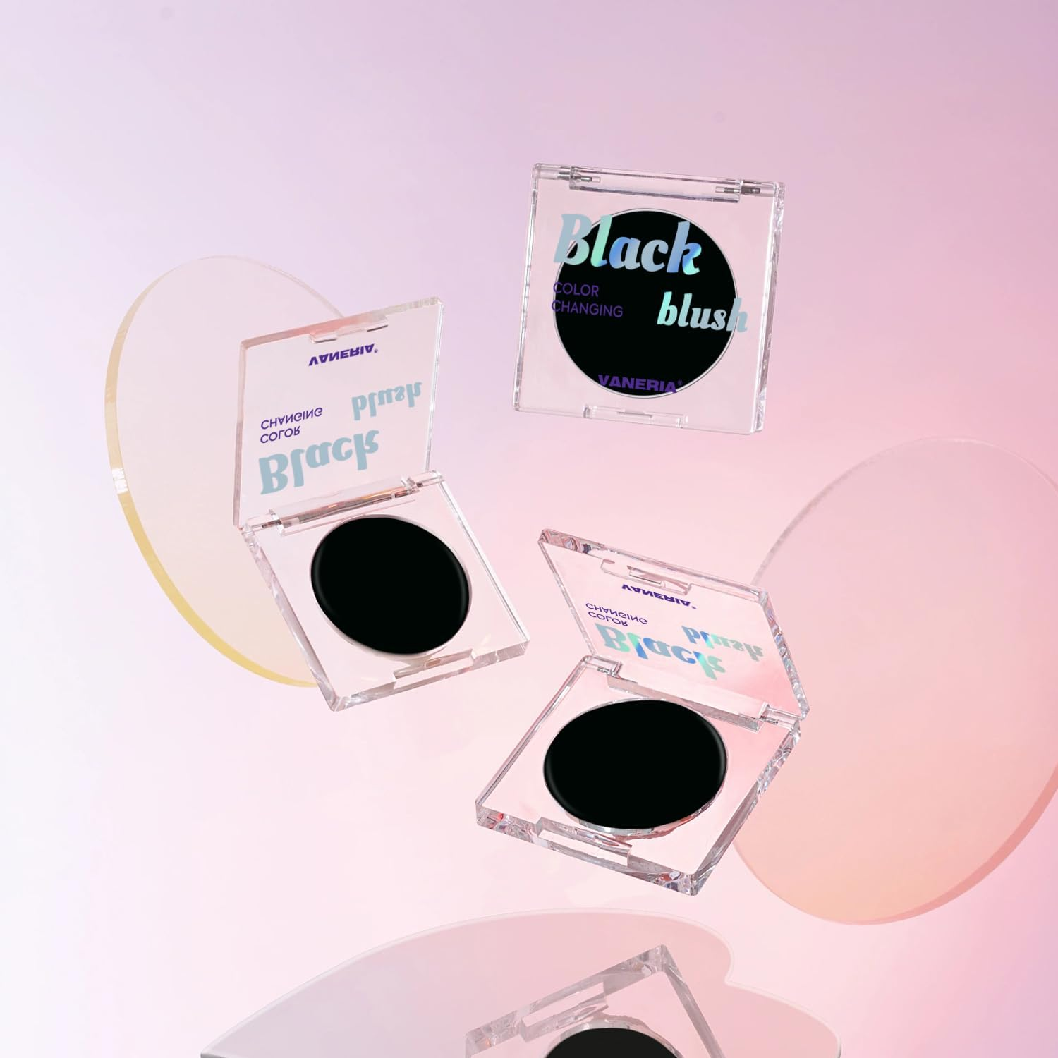 VANERIA Color Changing Blusher for Cheek,Ph Temperature Changing,Pink Cream Blusher Magic,Blush Makeup.5G/0.18Oz