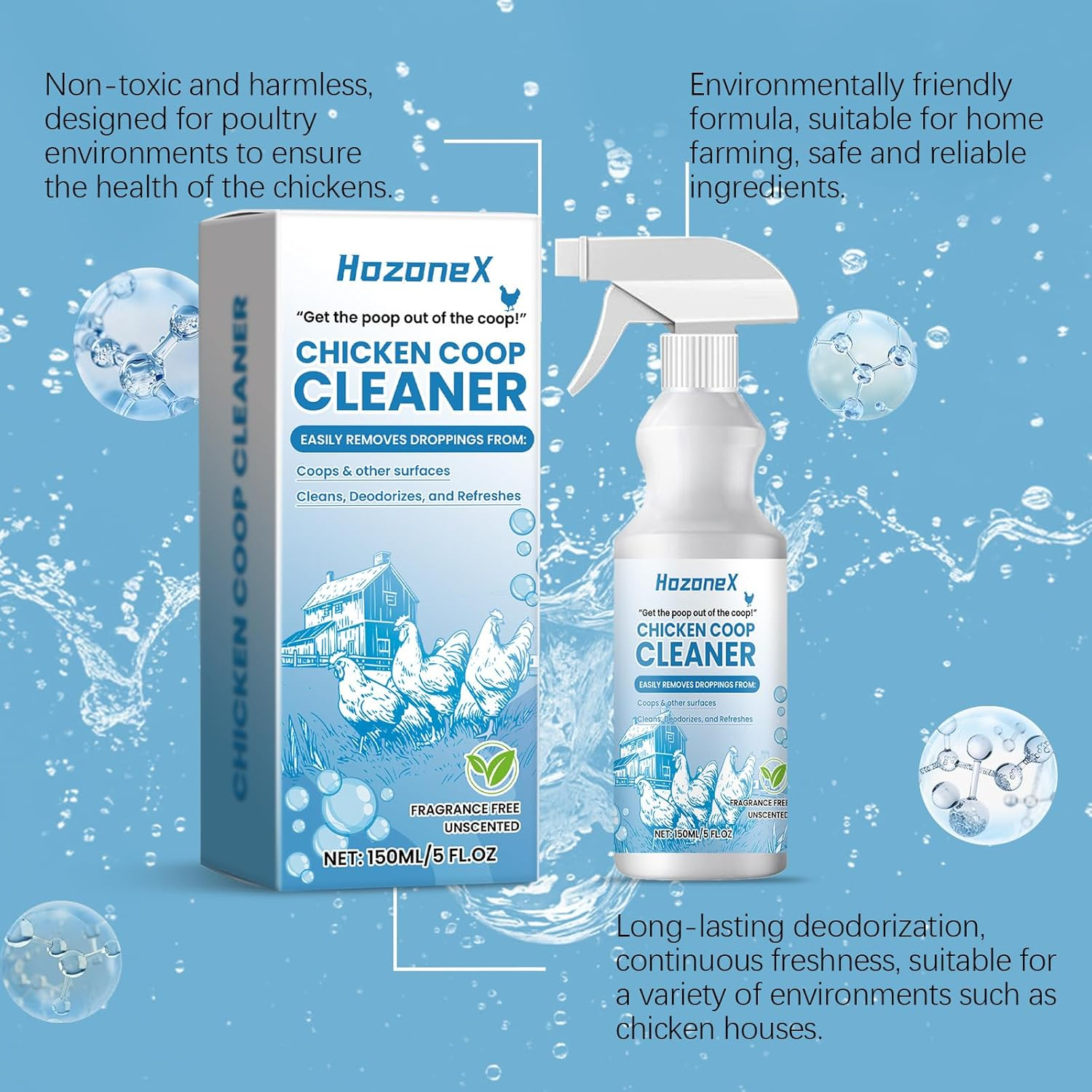 Chicken Coop Cleaner, Multi-Purpose Surface Cleaner, 150Ml, Mild Formula image number 5