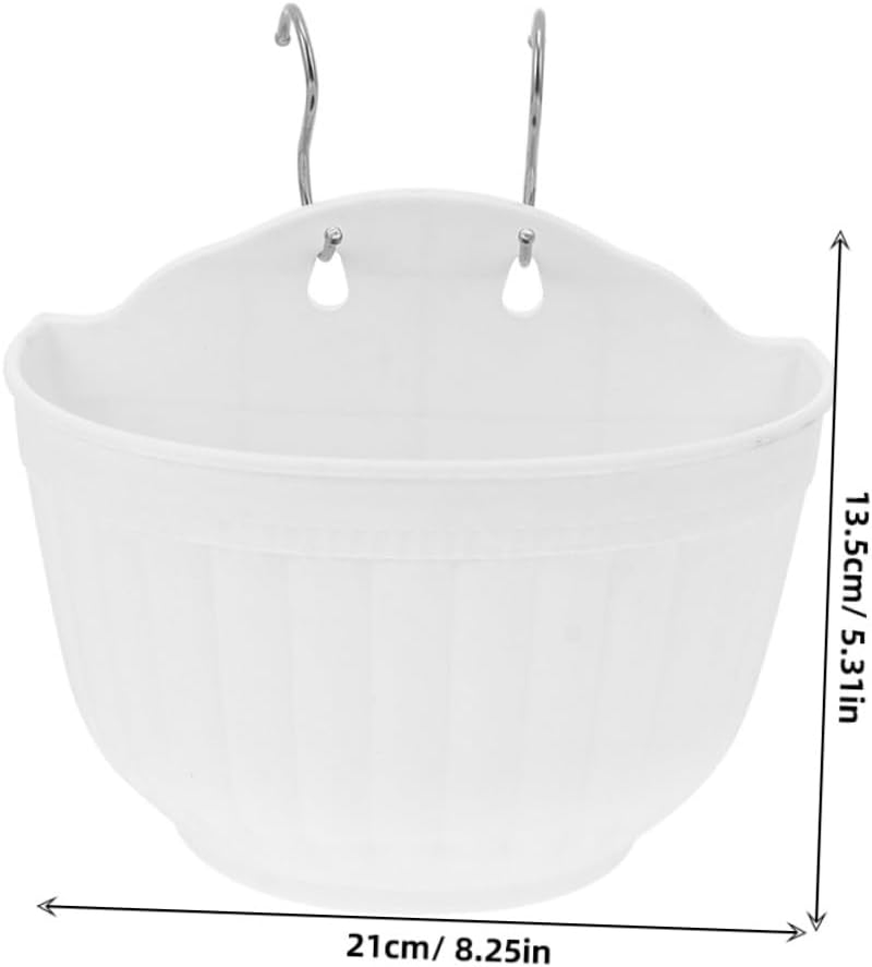 3Sets Wall Hanging Planters Outdoor Garden Pots Plastic Balcony Flower Pots Farmhouse Decor Easy to Use image number 3