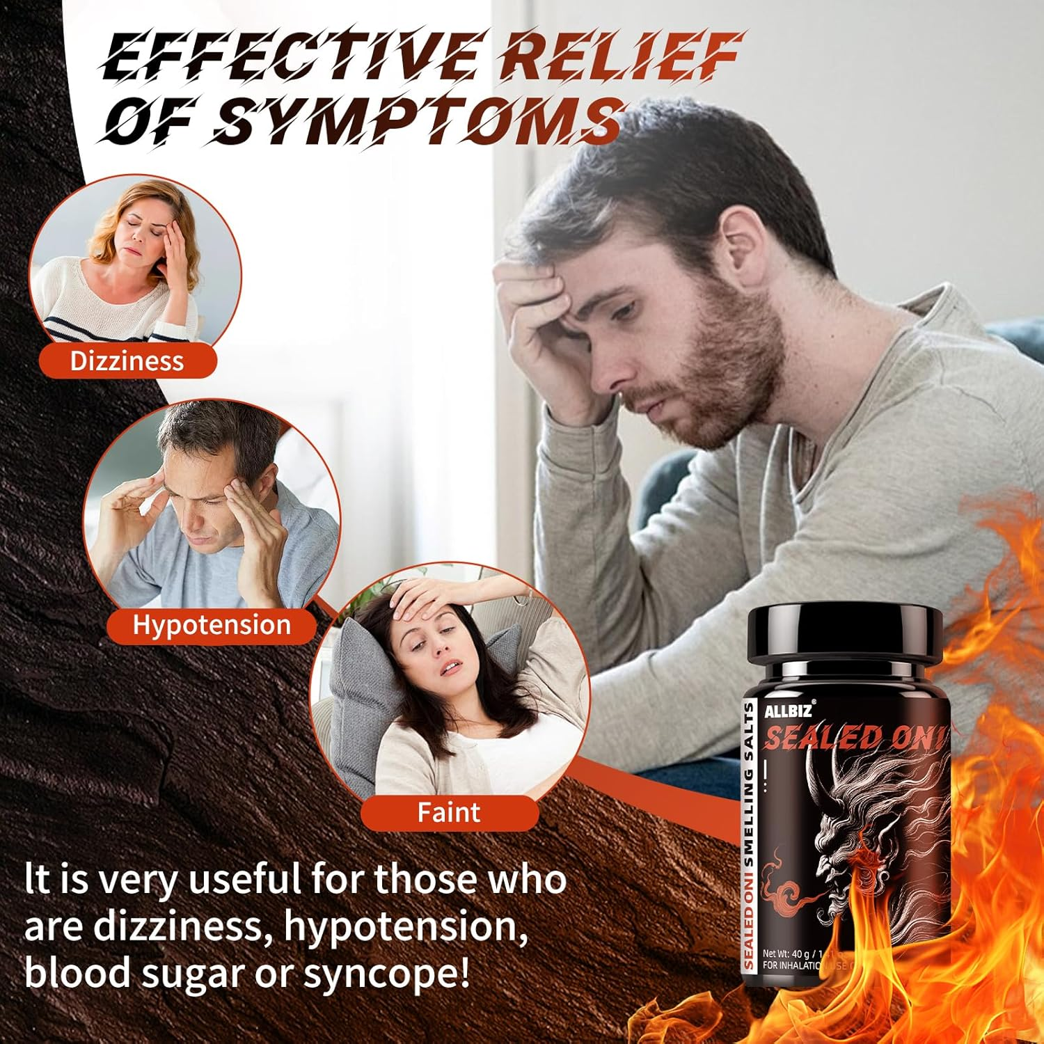 Powerlifting Smelling Salts - Sealed Oni - Long Lasting Water-Activated Ammonia Inhalant for Athletes image number 4