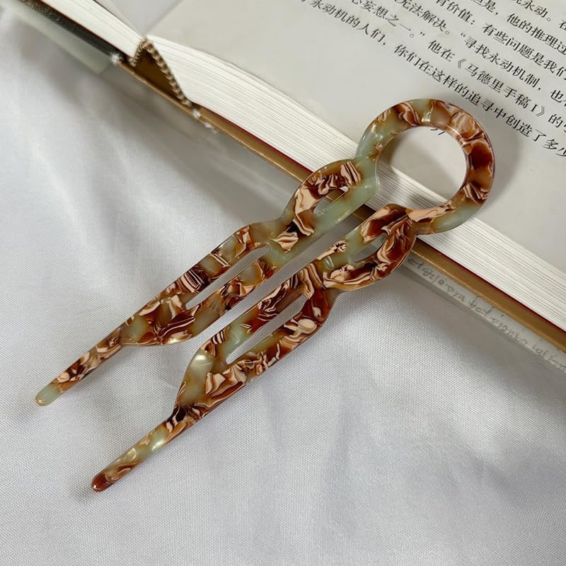 Premium Hair Pins for Women,3Pcs French U Shaped Bobby Pins for Thick Hair, Strong Hold Hair Clips Buns and Updos, Vintage Hair Accessories