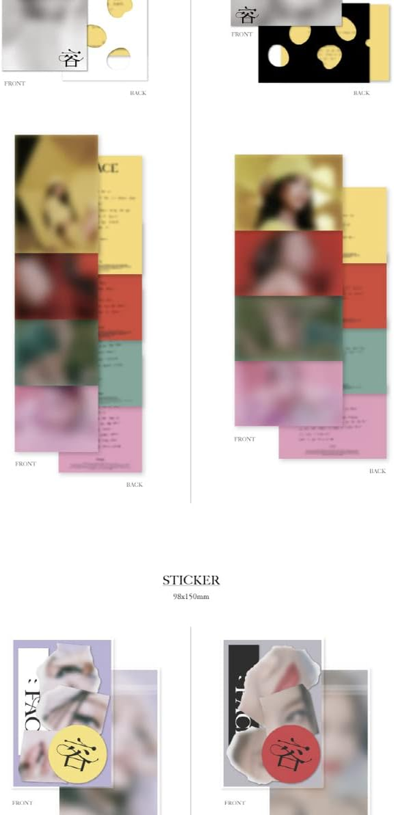 MAMAMOO SOLAR 容 : FACE 1St Mini Album Random Version Cd+128P Photobook+1P Message Card+1Ea Sticker+2P Photocard+Tracking Sealed image number 4