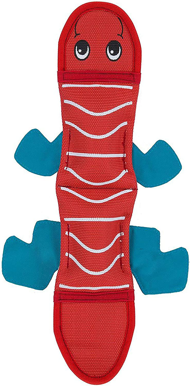 Outward Hound Fire Biterz Red Lizard Plush Firehose Material Interactive Dog Toy, Medium image number 6
