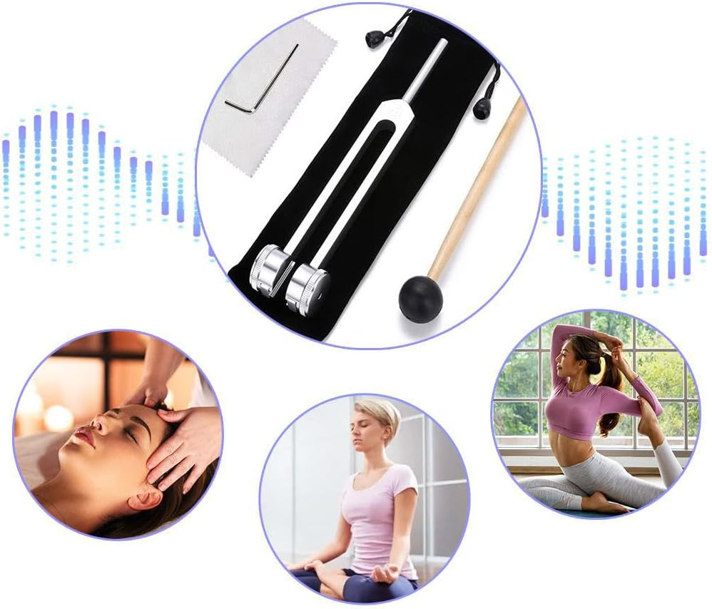 Vemise 128 Hz, 128 Hz-Tuning Forks for Healing, Healing Tuning Fork Original, for Chakra Healing, Sound Therapy, and Meditation, Tuning Fork Set Frequency Healing Devices for Yoga image number 1