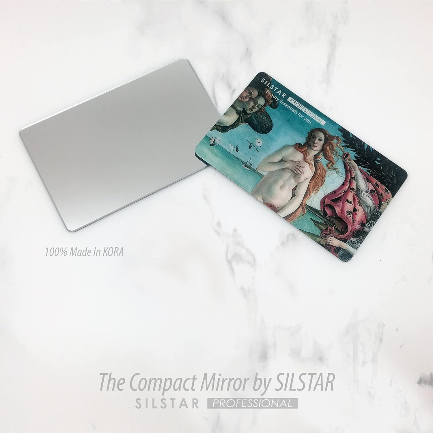 SILSTAR PROFESSIONAL Compact Card Mirror, Unbreakable Acrylic Makeup Mirror, Vanity Mirror Small for Wallet Case, Pocket Mirror_Raja Ravi Varma_Ganapathi 148 image number 4