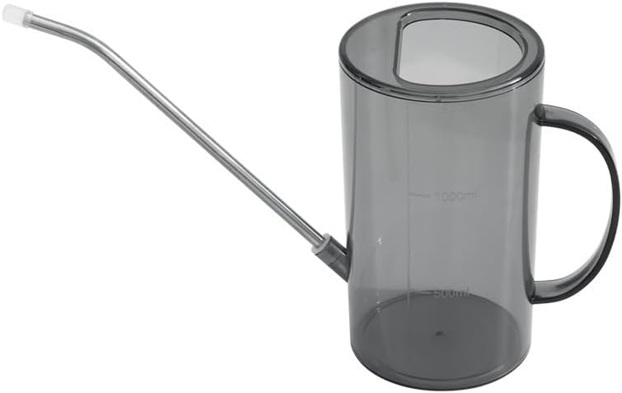 Small Watering Can Indoor Plants with Long Spout (Grey, 1 Liter) image number 2