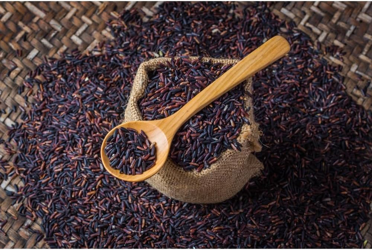 Golden Choice Rice Berry | Premium Thai Organic Black and Brown Whole Grain Rice | 1 Kg Bag image number 3