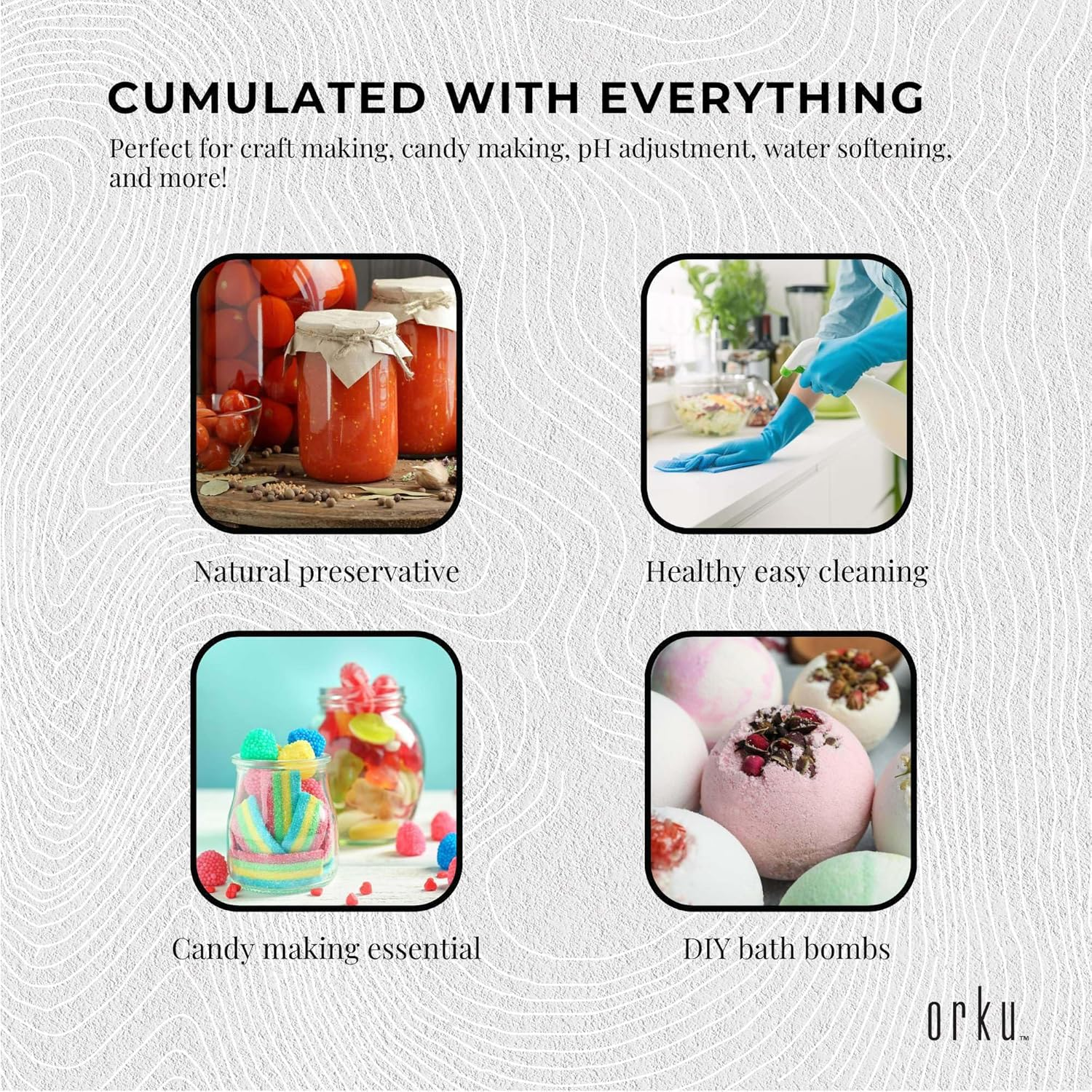 200G Citric Acid Powder - Food Grade Anhydrous GMO Free Preservative C6H807 image number 6