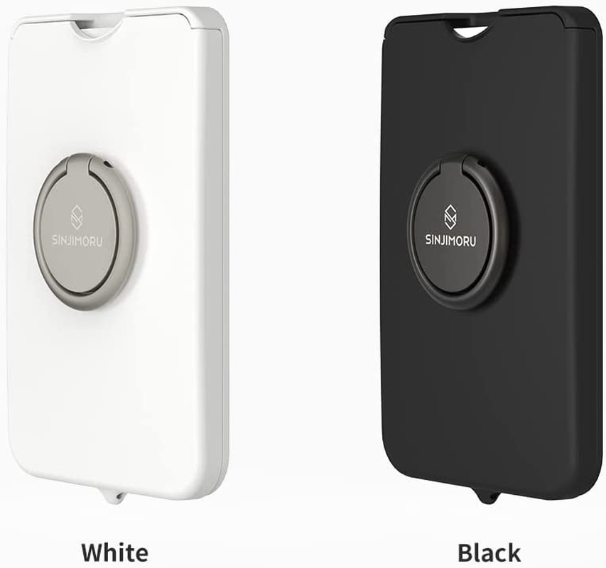 Sinjimoru Cell Phone Wallet for Magsafe with Phone Ring Holder, Secure Magnetic Card Holder with Phone Grip & Kickstand for Magsafe Case & Iphone 16 15 14 13 12 Series. M-Ringo Slot White image number 1