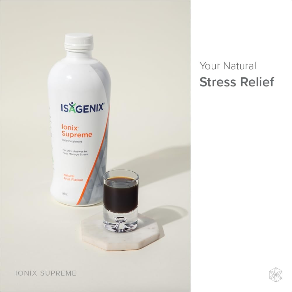ISAGENIX - Ionix Supreme Liquid Drink - Superfood, Stress Reliever - 946 Ml - Natural Fruit Flavoured image number 4