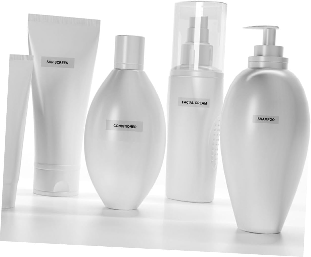 12 Sheets Stickers Shampoo Travel Toiletries Storage Bin Labels Sub Bottle Label Travel Labels for Toiletries Toiletry Small Cosmetic Soap PVC Self-Adhesive image number 4