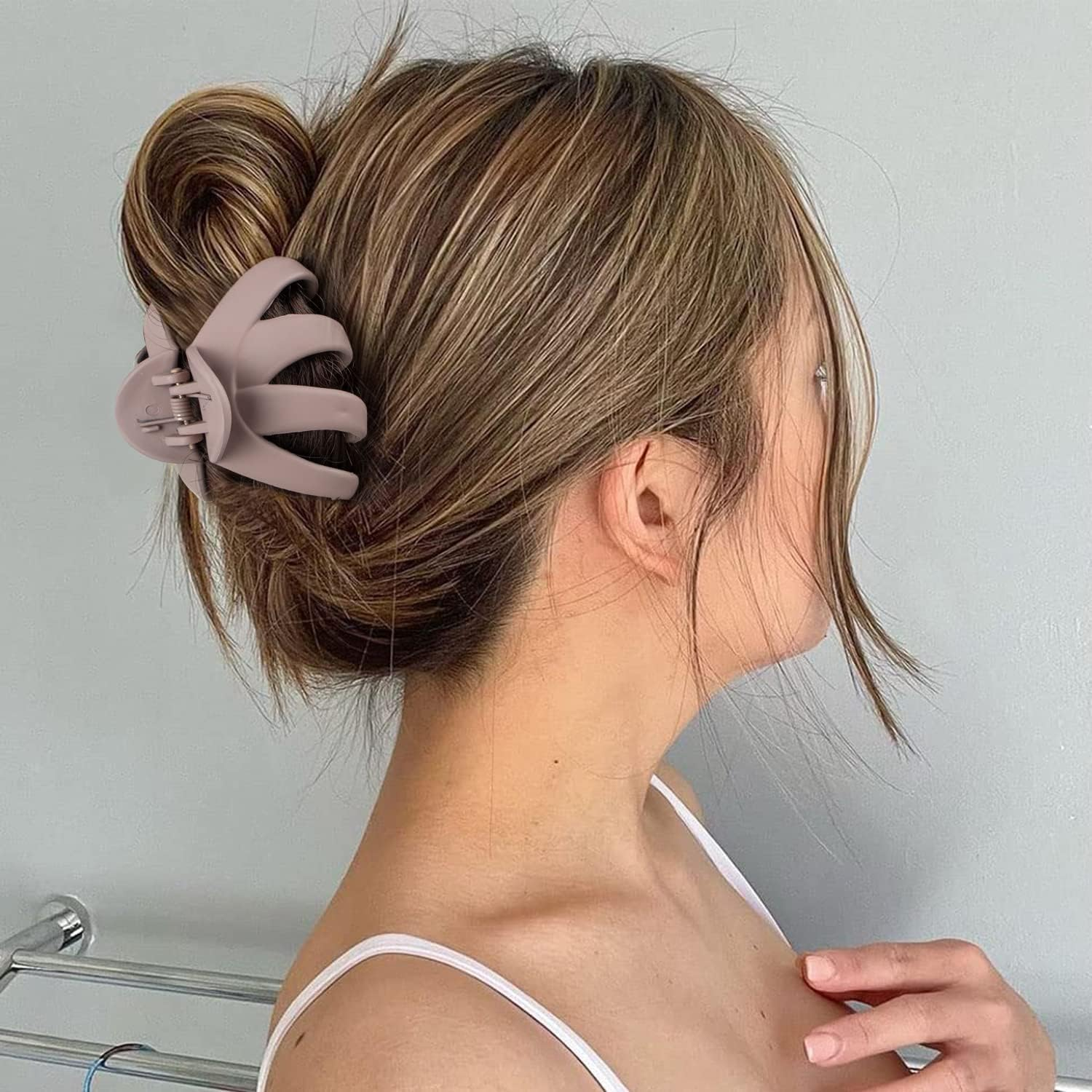 5Pcs Large Octopus Clip Non-Slip Big Spider Hair Claws, Double Row Teeth Hair Clips, Double Teeth Octopus Large Grip Hair Clips for Girls image number 2