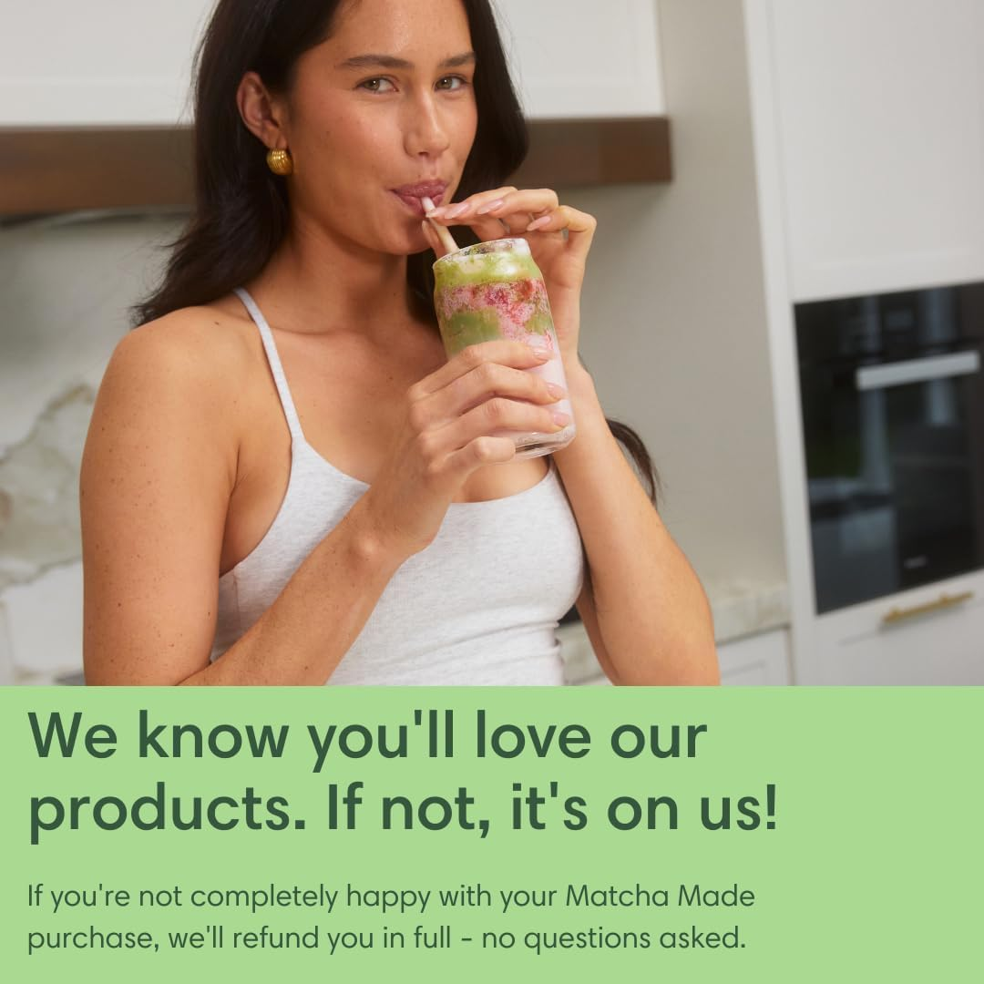 Matcha Made Pure Ceremonial Grade Matcha Powder | 60G / 60 Servings Resealable Tin | Premium Japanese Green Tea Powder | Unsweetened and Authentic | Perfect for Lattes, Smoothies, and Baking | Rich in Antioxidants and Energy Boosting image number 1