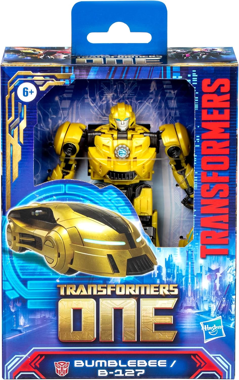 Transformers: One Prime Changer Bumblebee (B-127) 5-Inch Robot Action Figure, Interactive Toys for Boys and Girls Ages 6 and Up image number 1