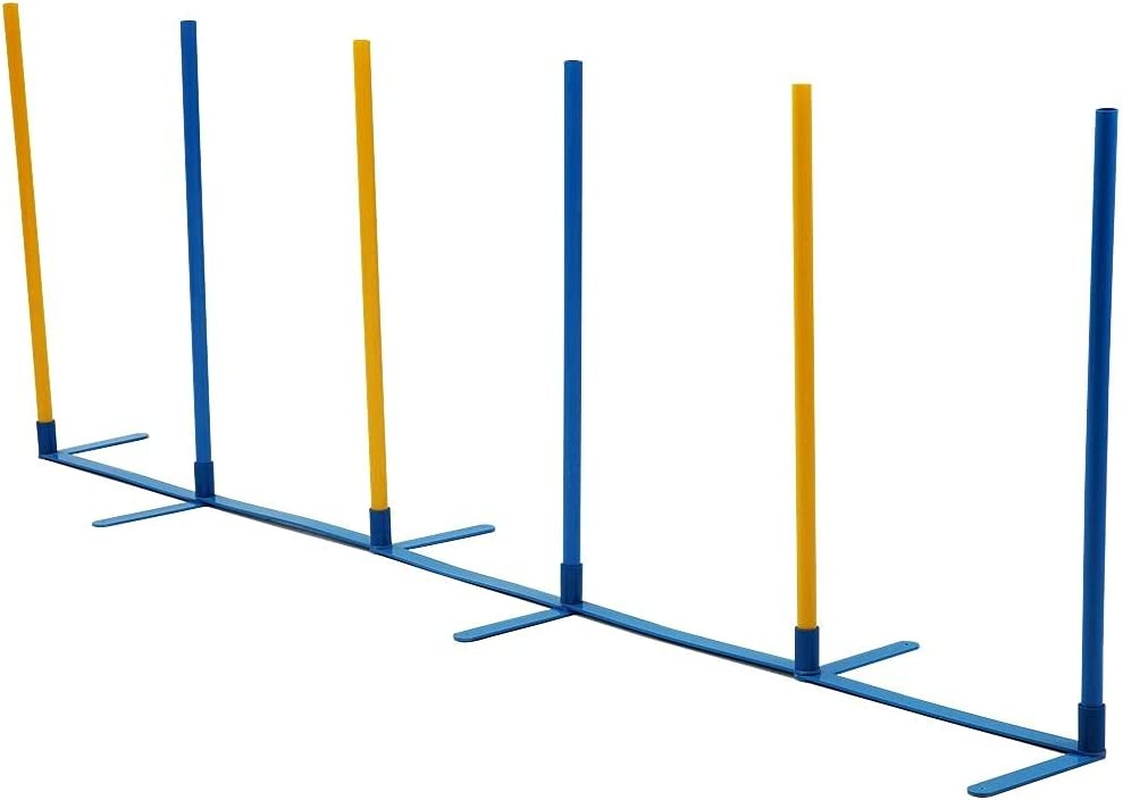 Dog Training Practice Weave Poles Agility Post Set with Carrying Case Pet Outdoor Toys image number 5