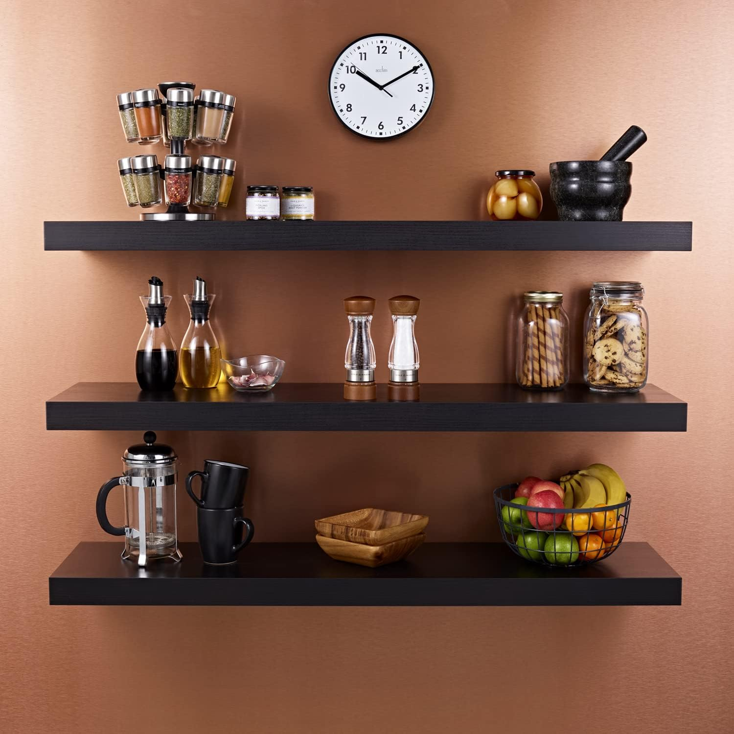 Cole and Mason 31221 Salt Mill Grinder - Brown and Clear Design | Beech Wood | Classic Dark Walnut Stain | Precision+ Mechanism | Diamond-Sharp Ceramic Mechanism | Hardened Carbon Steel Mechanism image number 4