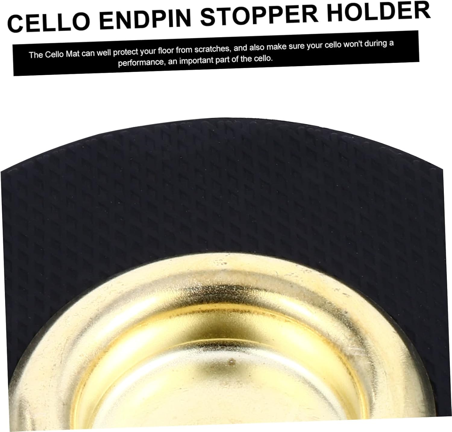 Anti-Slip Mat for Cello End Pin Stand Holder Violoncello Non Slip Pad Floor Protector Small Nylon Material Lightweight Portable image number 3