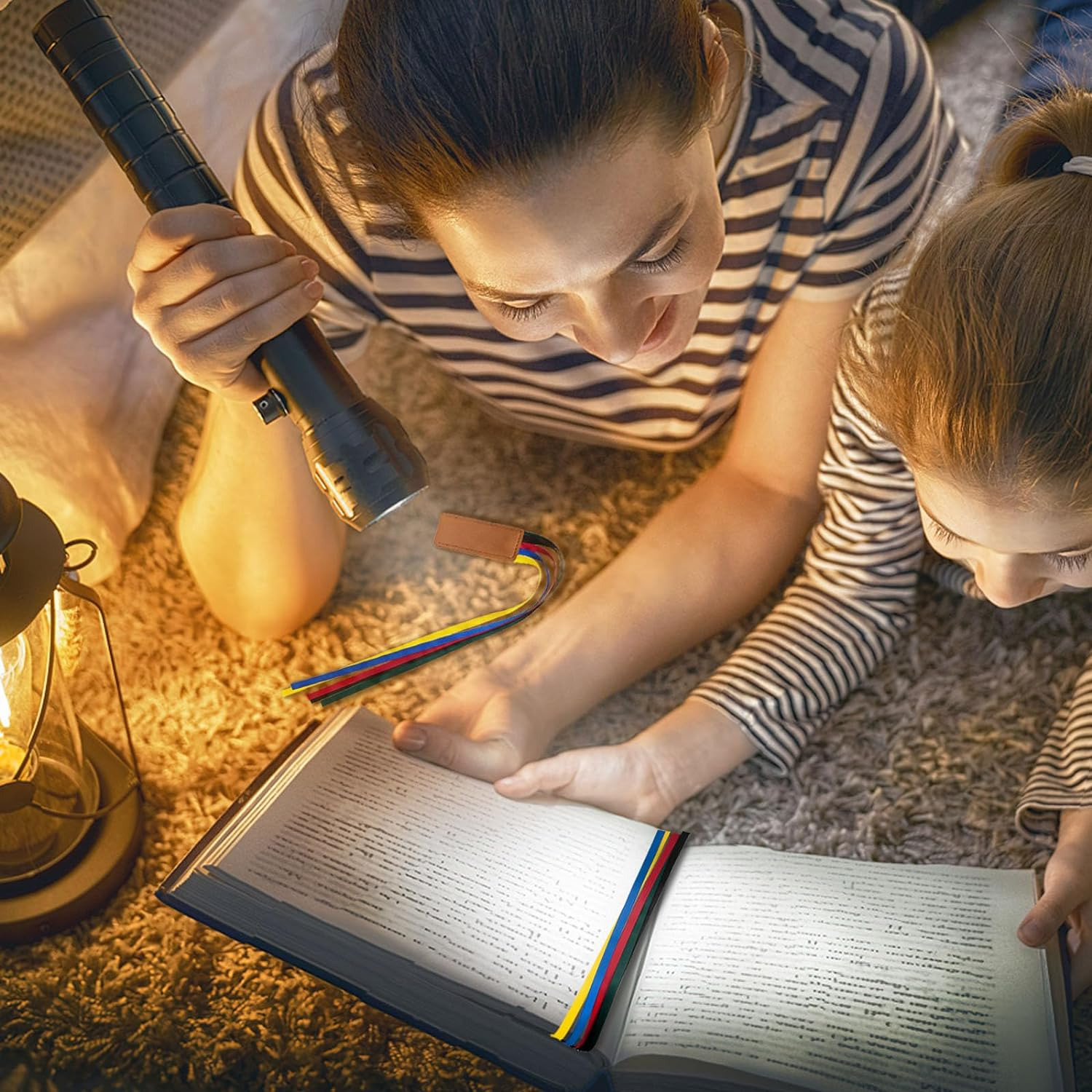 6 Pcs Multicolor Leather Ribbon Bookmark, Artificial Leather Bookmark with Colorful Ribbon for Bible Book Markers, Multi Page Marker Hold Clips into Book image number 4