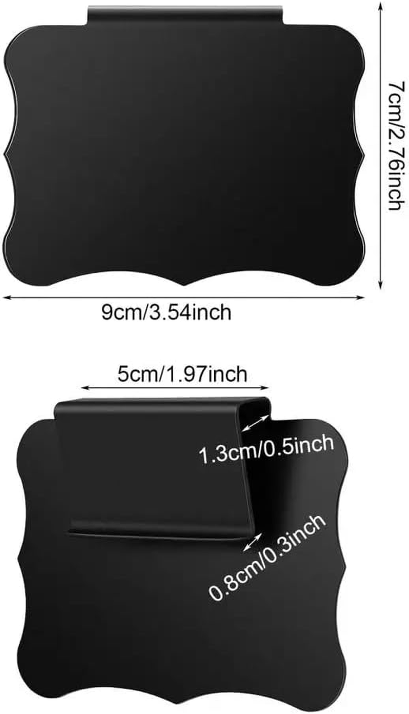 Dorischen 16 Pack Basket Labels Clip 2 White Pen,Removable Clip Label Holder, Reusable Tag Stickers for Pantry Organization and Storage Baskets Bin Labels image number 6