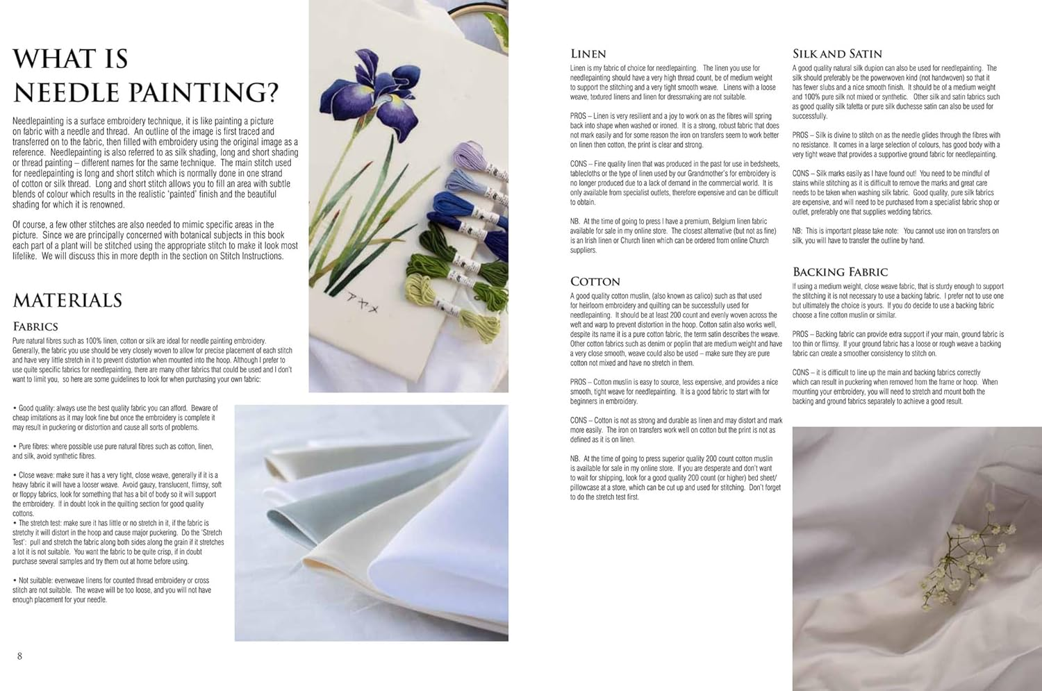 Kew Book of Embroidered Flowers: 11 Inspiring Projects with Reusable Iron-On Transfers