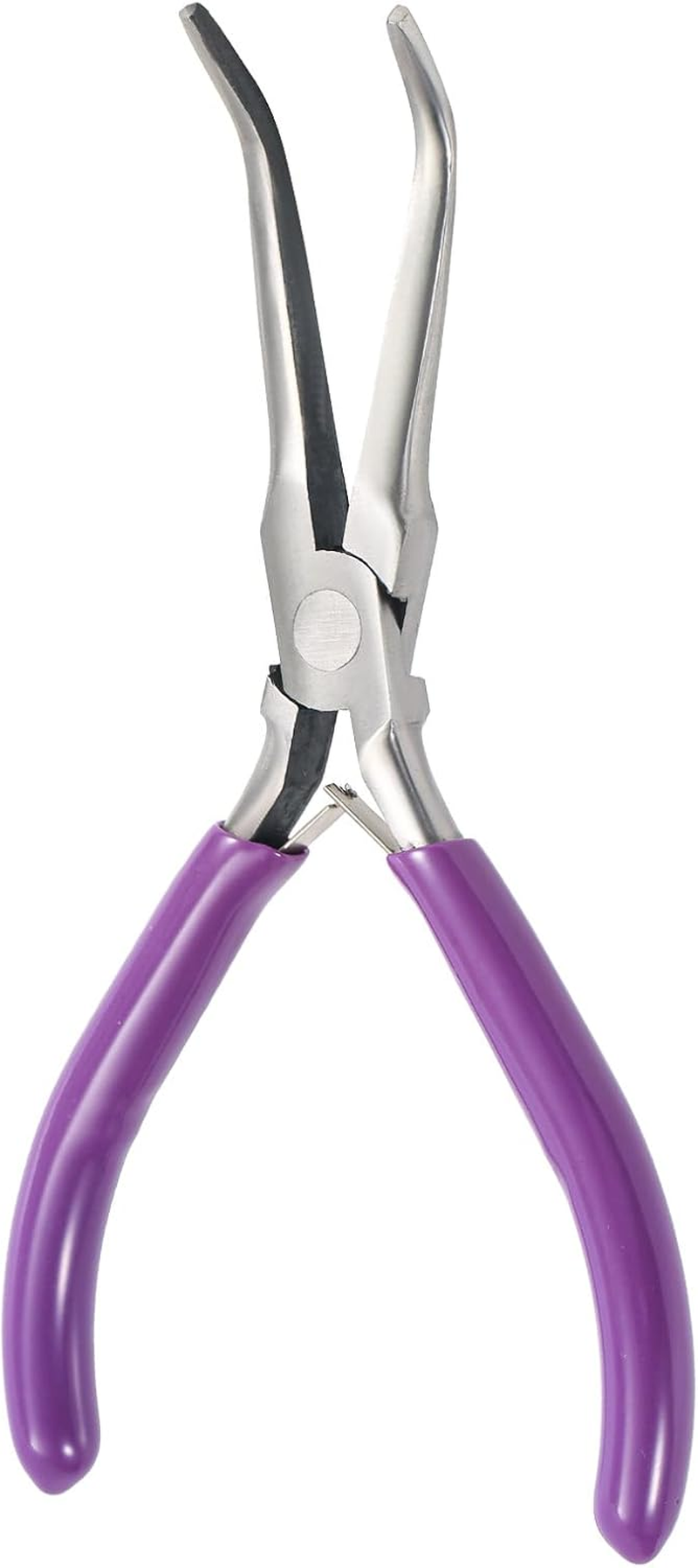 Fish Bone Pliers, Professional Bent Nose Pliers with Non-Slip Handle, Carbon Steel Tool for Locking and Extracting Small Fish Bones image number 5