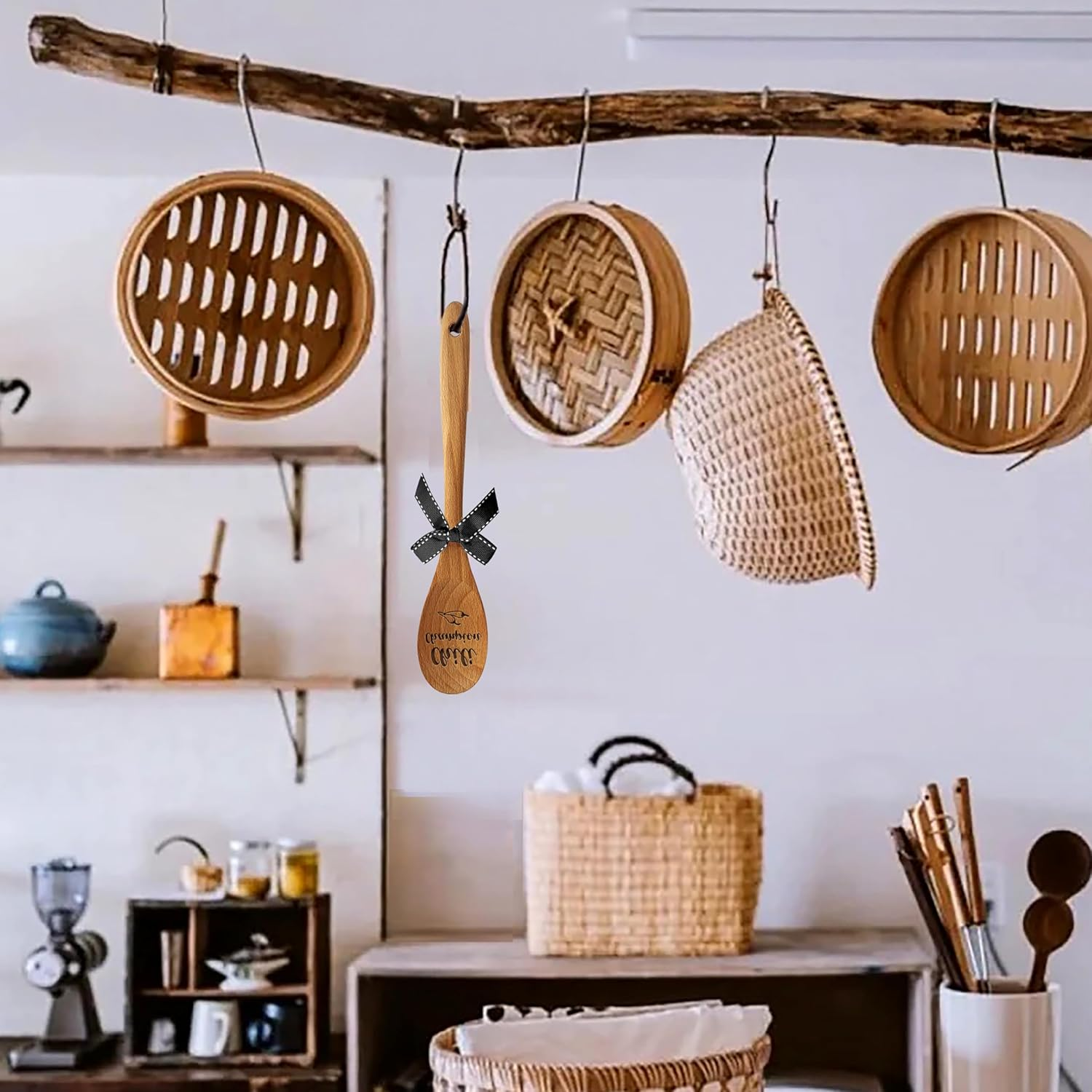 LRUIOMVE Chili Champion Wooden Serving Spoon - Suitable for Cooking, Chili Contests, Mixing, and Stirring - Great for Chili Cook Offs - Funny Spoon Gifts for Him, Her, Boys, Girls, Husband, Wife image number 3